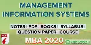Read view about and article Management Information System Notes PDF, Syllabus | MBA 2023