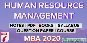 Read continue about the article Human Resource Management Notes | HRM PDF | MBA 2023